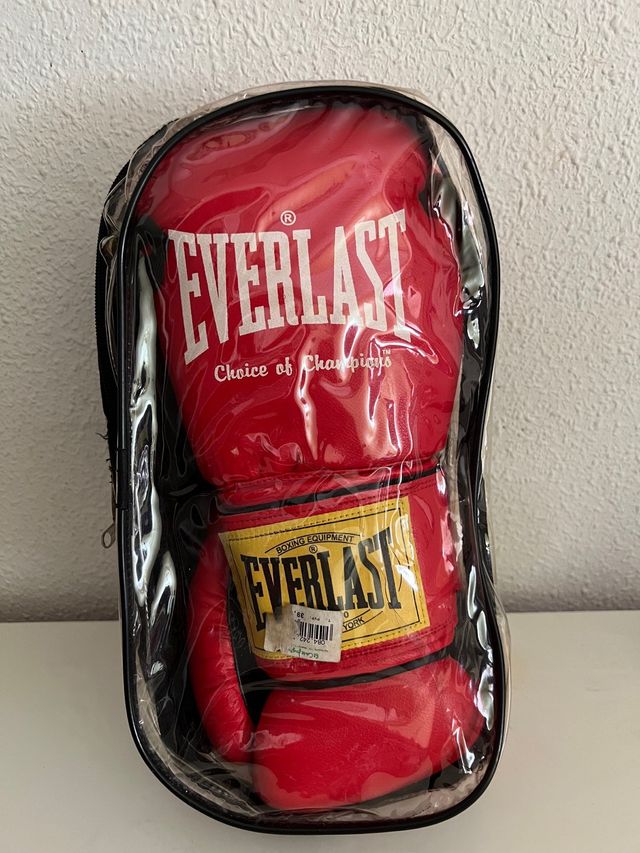 Guantes boxeo Everlast 12 oz rojos