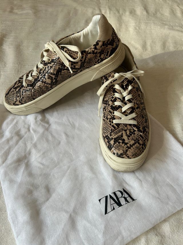 Zapatillas Zara 40 animal print