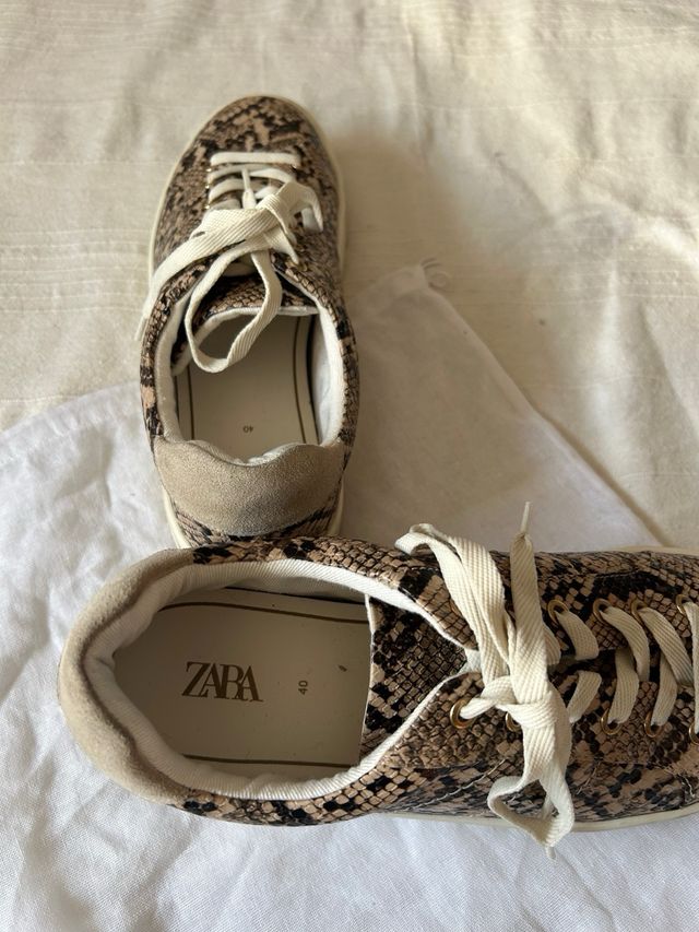 Zapatillas Zara 40 animal print
