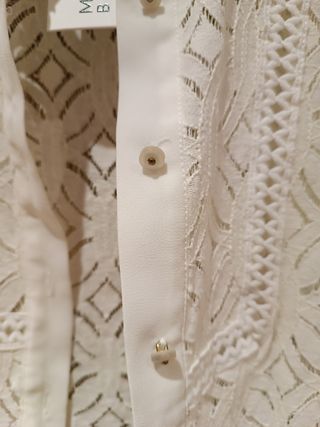 Blusa Molly Bracken blanca XS