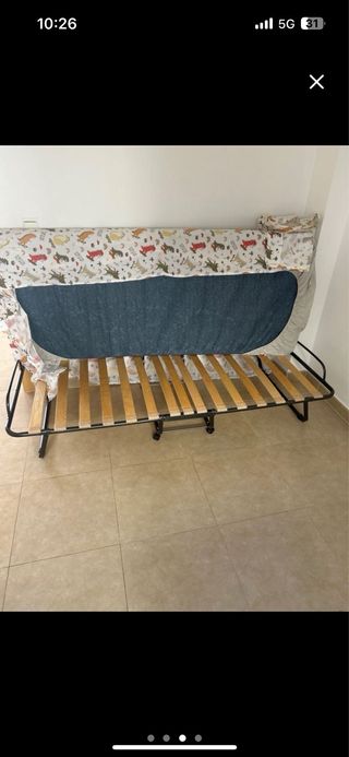 Cama plegable individual