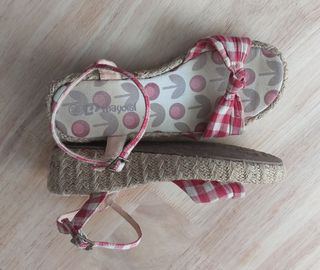 Sandalias cuña esparto de vichi - 36