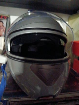 Casco moto metalizado, talla ver en fotos.