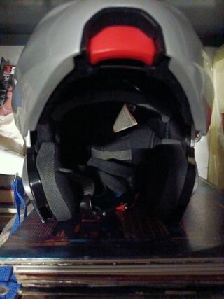 Casco moto metalizado, talla ver en fotos.