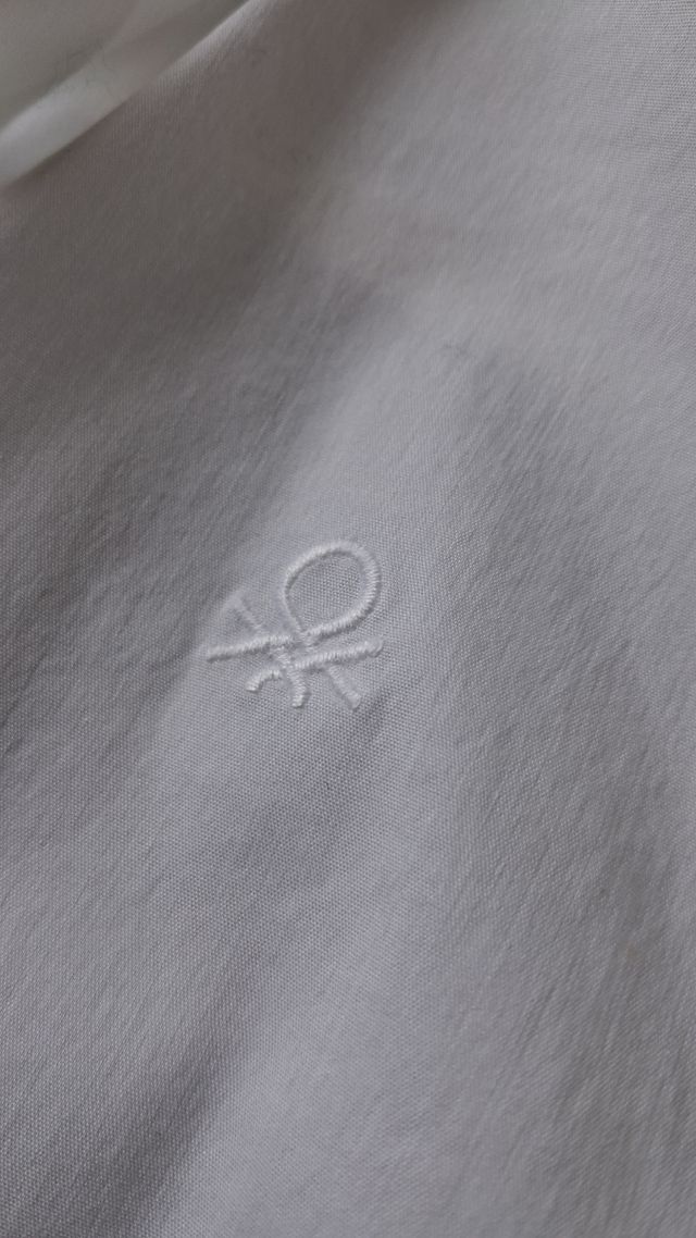 Camisa Benetton blanca - talla L
