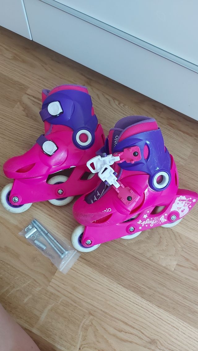 Patines Oxelo niña, talla ajustable.