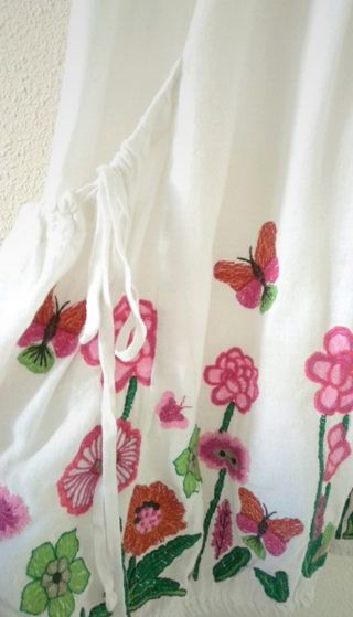 Desigual - Blusa blanca estampada flores