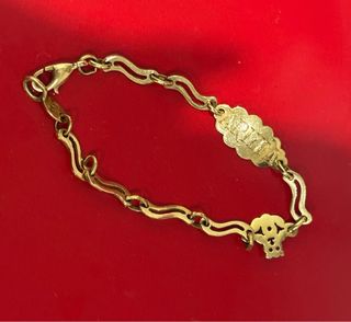 Pulsera oro bebé 18quilares