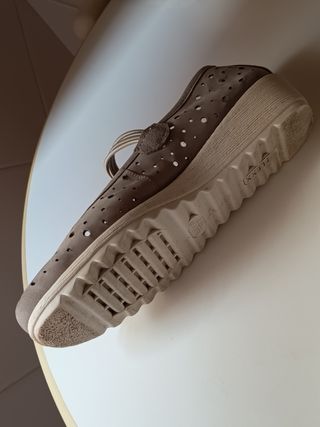 Zapatos gris clarito mujer planos