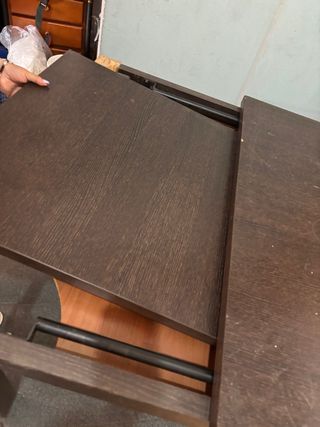 Mesa extensible marrón