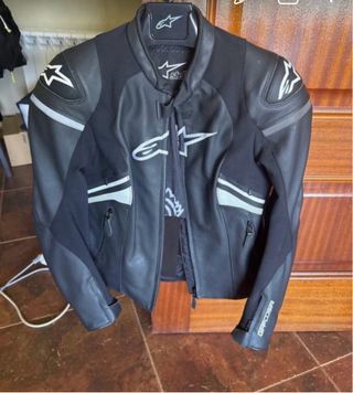 Giacca moto in pelle Alpinestar Stella Gp Plus Rv3