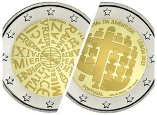 2023 Portugal - Juventud o Paz 2€ conmemorativos