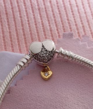 Pulsera Pandora 19cm plata/oro