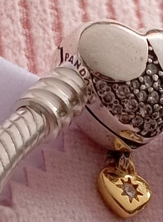 Pulsera Pandora 19cm plata/oro