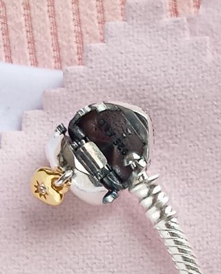 Pulsera Pandora 19cm plata/oro