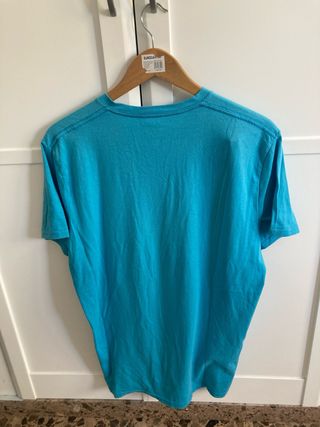 Camiseta Hollister turquesa hombre