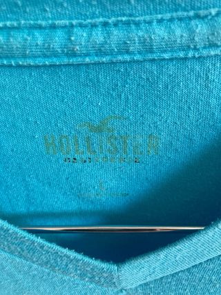 Camiseta Hollister turquesa hombre