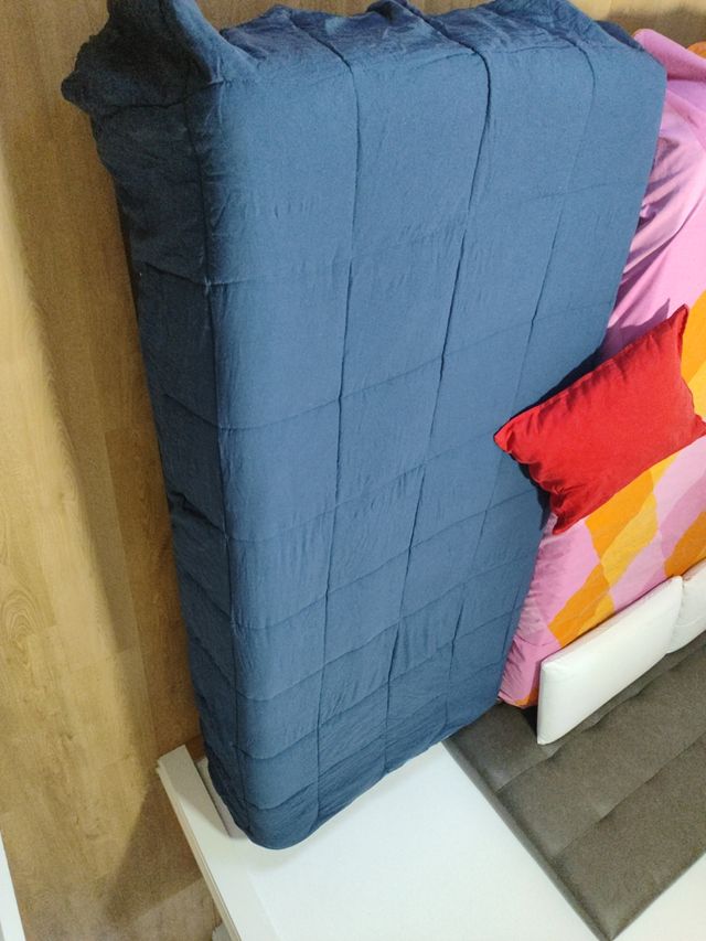 Colcha cama 90 azul