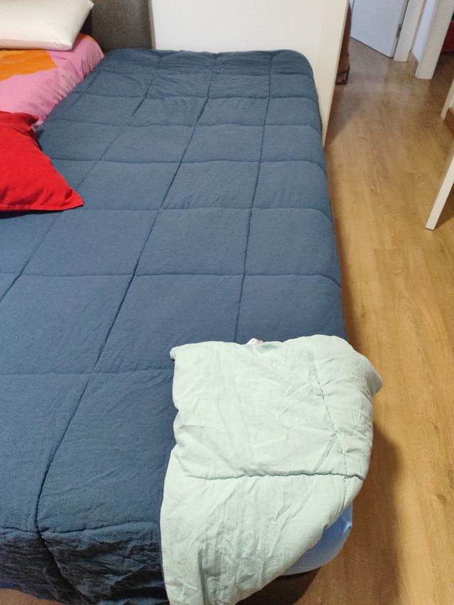 Colcha cama 90 azul