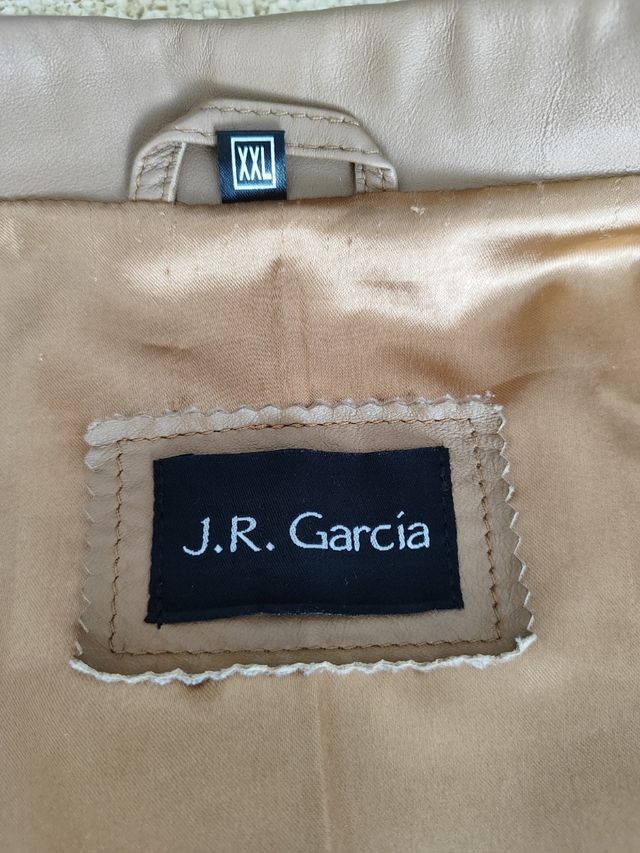 Chaqueta piel marrón