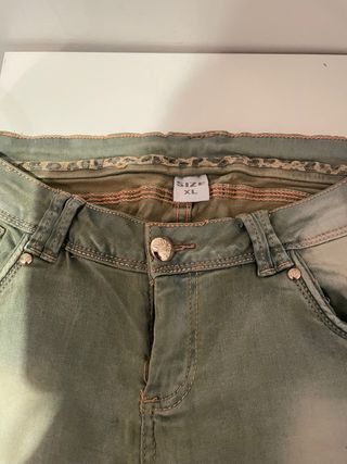 Shorts mujer - Cortos de pana verde