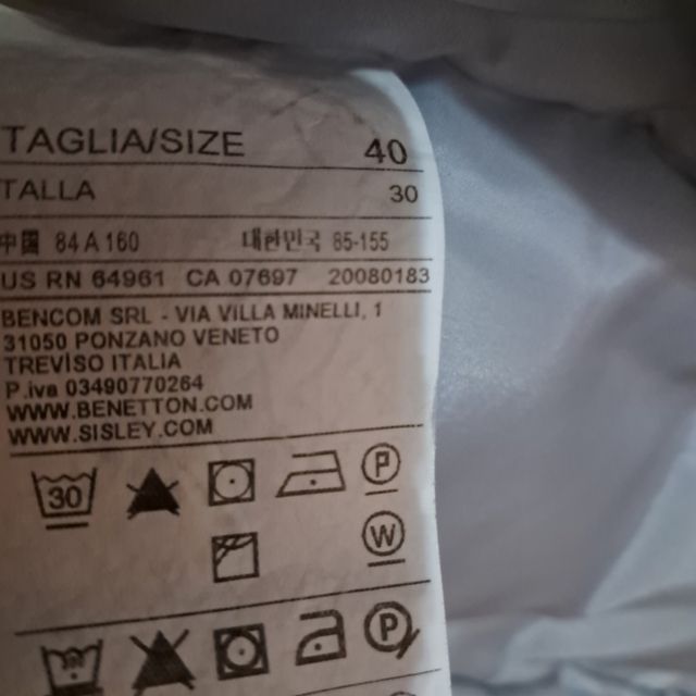 Giacca Sisley Griglia - taglia 40