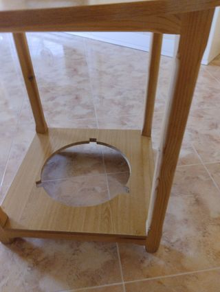 Mesa madera redonda 80cm diametro Altura 74cm