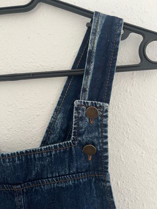 Mono / peto vaquero azul corto