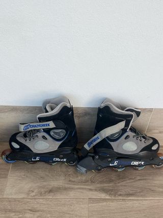 Patines Crazy Creek + protecciones Rollerblade