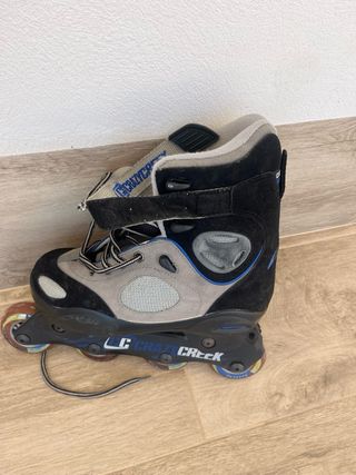 Patines Crazy Creek + protecciones Rollerblade