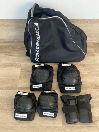 Patines Crazy Creek + protecciones Rollerblade