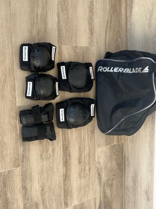 Patines Crazy Creek + protecciones Rollerblade