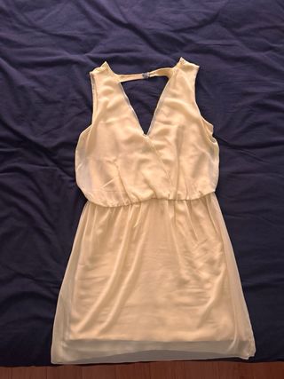 Vestido Zara amarillo claro