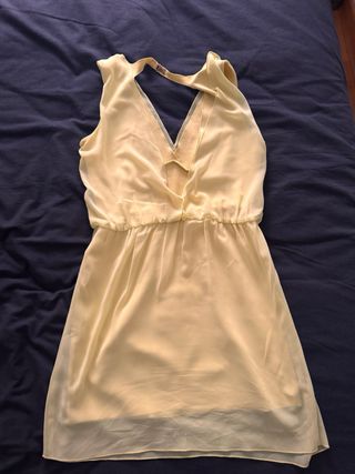 Vestido Zara amarillo claro