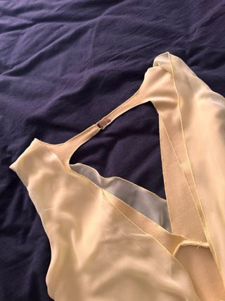 Vestido Zara amarillo claro