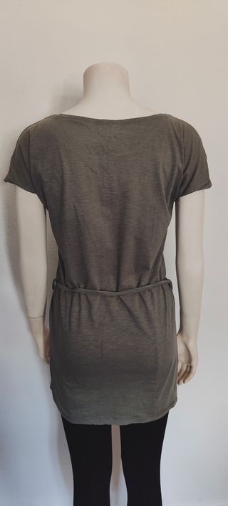 Camiseta vestido verde militar