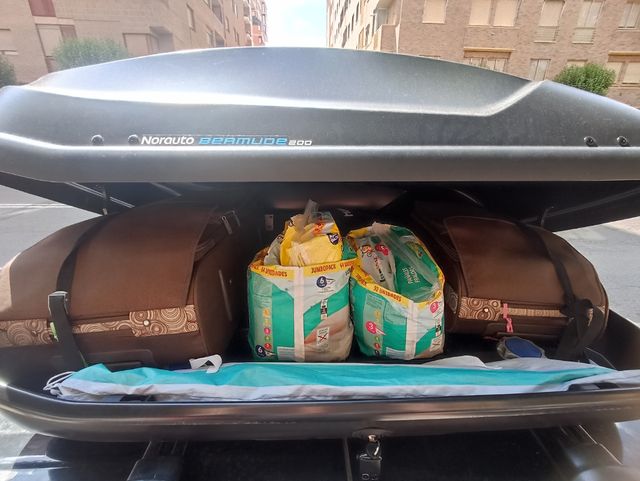 Alquiler cofre baul techo Norauto 375L (finde)