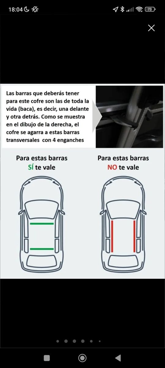 Alquiler cofre baul techo Norauto 375L (finde)