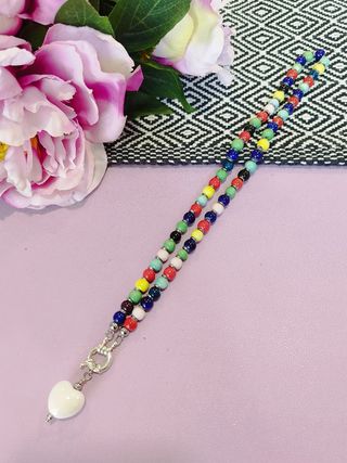 Collana Ceramica Cuore Multicolor