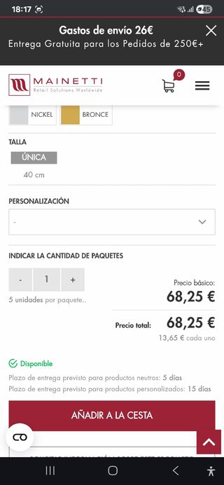 Lote perchas