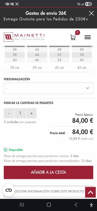 Lote perchas