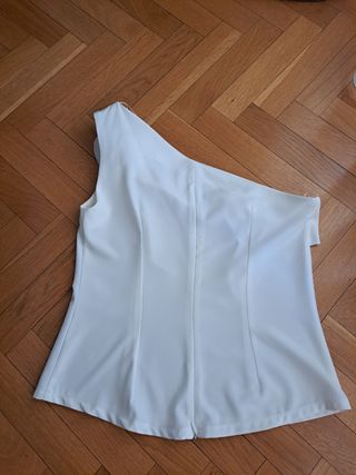 Blusa blanca evento talla 44