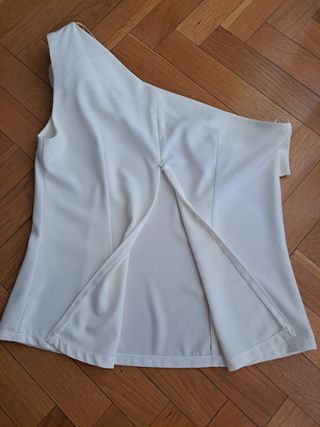 Blusa blanca evento talla 44