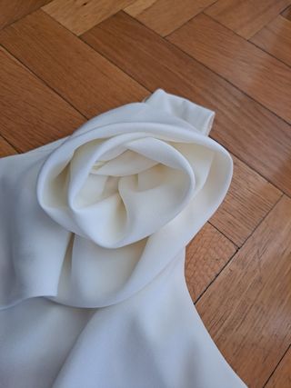 Blusa blanca evento talla 44