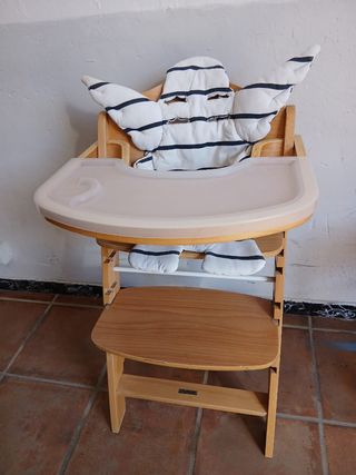 Trona bebé madera regulable