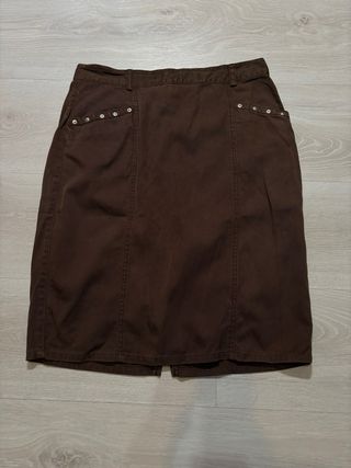 Mini Falda midi Burberry London Marrón
