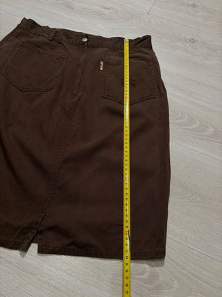 Mini Falda midi Burberry London Marrón