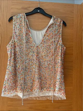 Top fiesta beige multicolor