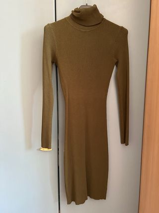 Tubino collo alto verde oliva