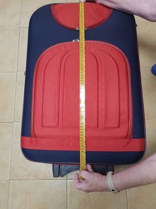 Maleta grande azul y roja